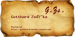 Gotthard Zsóka névjegykártya